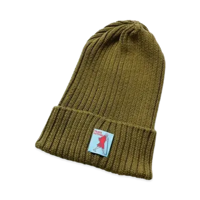 KAPITAL 5G Cotton Knit Cap "Khaki"