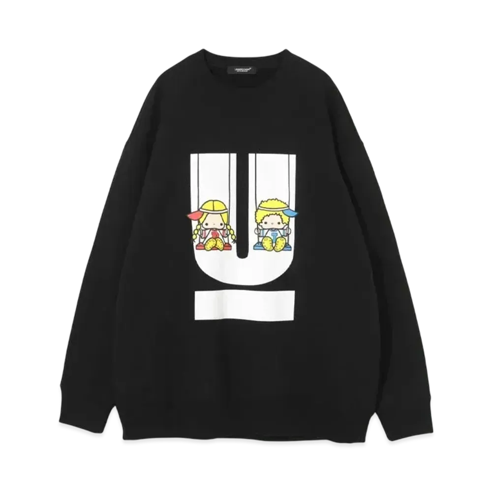 UNDERCOVER x SANRIO Big Sweatshirt Patty & Jimmy "Black"