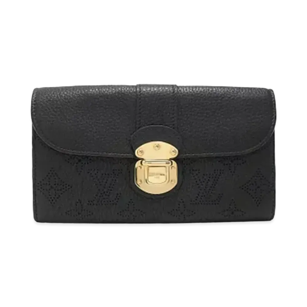 Louis Vuitton Iris Wallet Mahina "Noir"