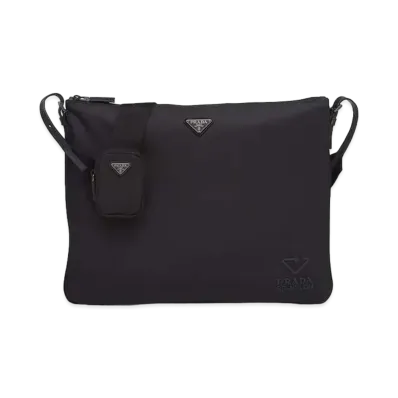 PRADA Leather Shoulder Bag "Black"
