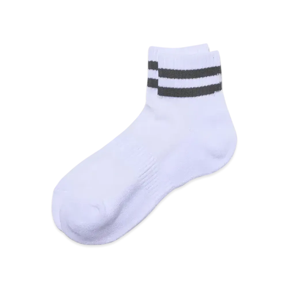 FreshService 2-Pack Line Short Socks "Gray"