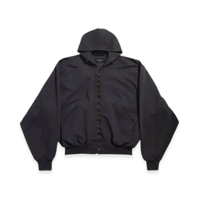 BALENCIAGA Agaicnelab Hooded Bomber "Black Orange"
