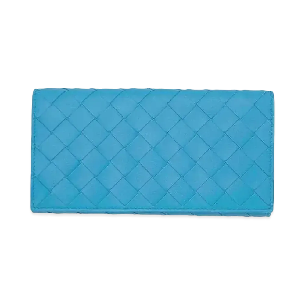 Bottega Veneta Intrecciato Calfskin Bi-fold Wallet "Pool"