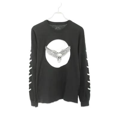 Chrome Hearts CH L/S /3 Foti Mahalia Print L/S Cut Saw "Black"