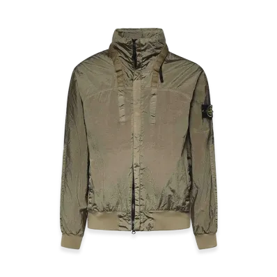 Stone Island Nylon Metal Stand-Up Collar Jacket "Green"