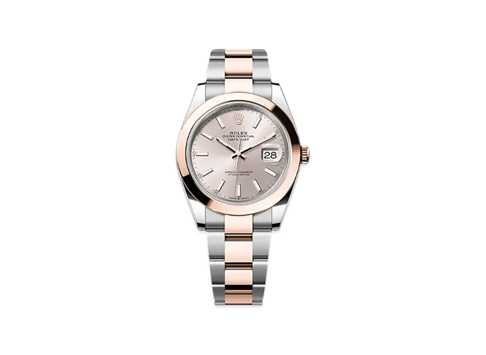 ROLEX Datejust 41mm Oystersteel & Everose Gold 126301 "Sundust"