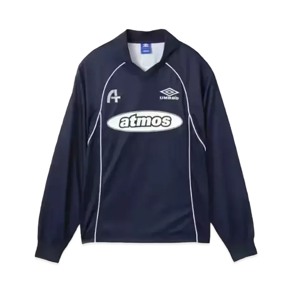 atmos x UMBRO LS Soccer Jersey "Navy"
