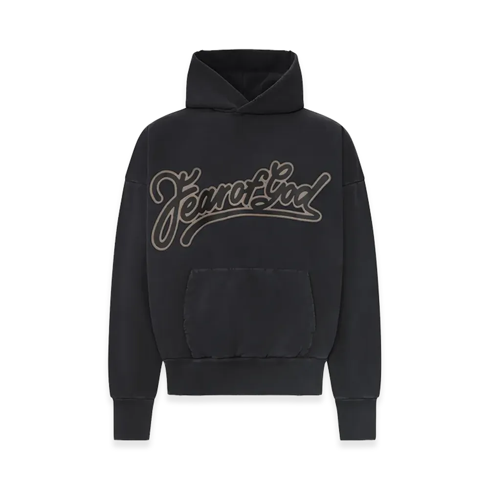FEAR OF GOD Classic Cotton Hoodie with Front Pocket "Black"