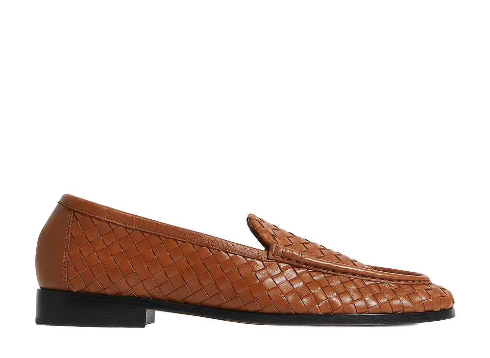 Bottega Veneta Silenzio Loafers "Tannin"