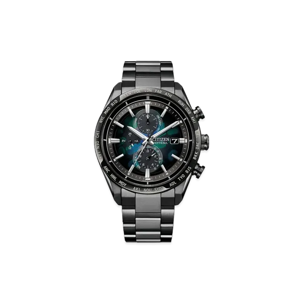 CITIZEN Attesa ACT Line/Black Titanium TM Series Layers Of Time -Time Laminating- World Exclusive 2100 "Black" AT8286-65E