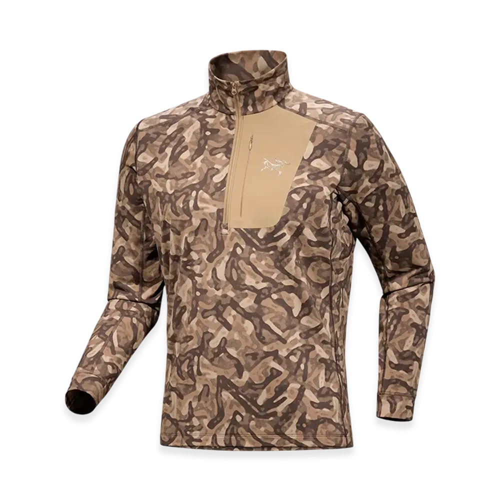 ARC'TERYX Rho LT Zip Neck Men's "Carob Grottoflage" X000009319