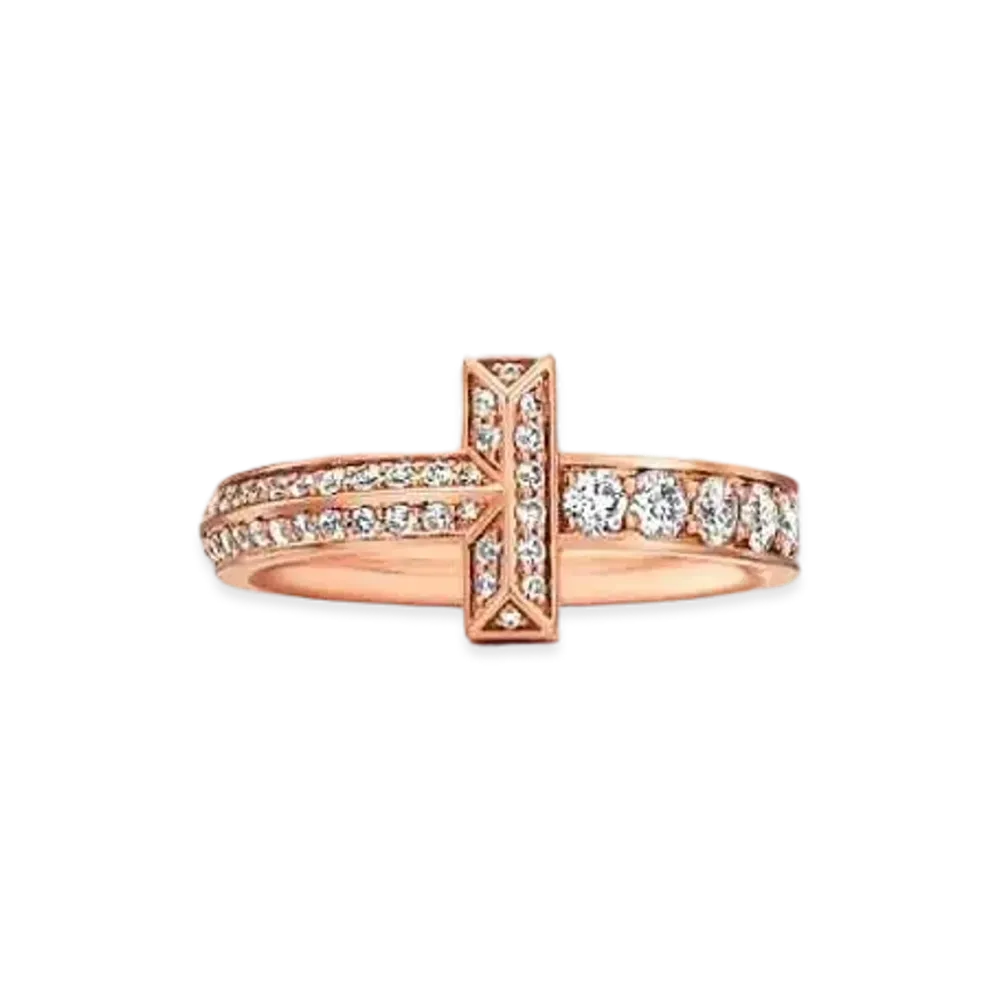 Tiffany & Co. T1 Narrow Ring "Rose Gold/Diamond"
