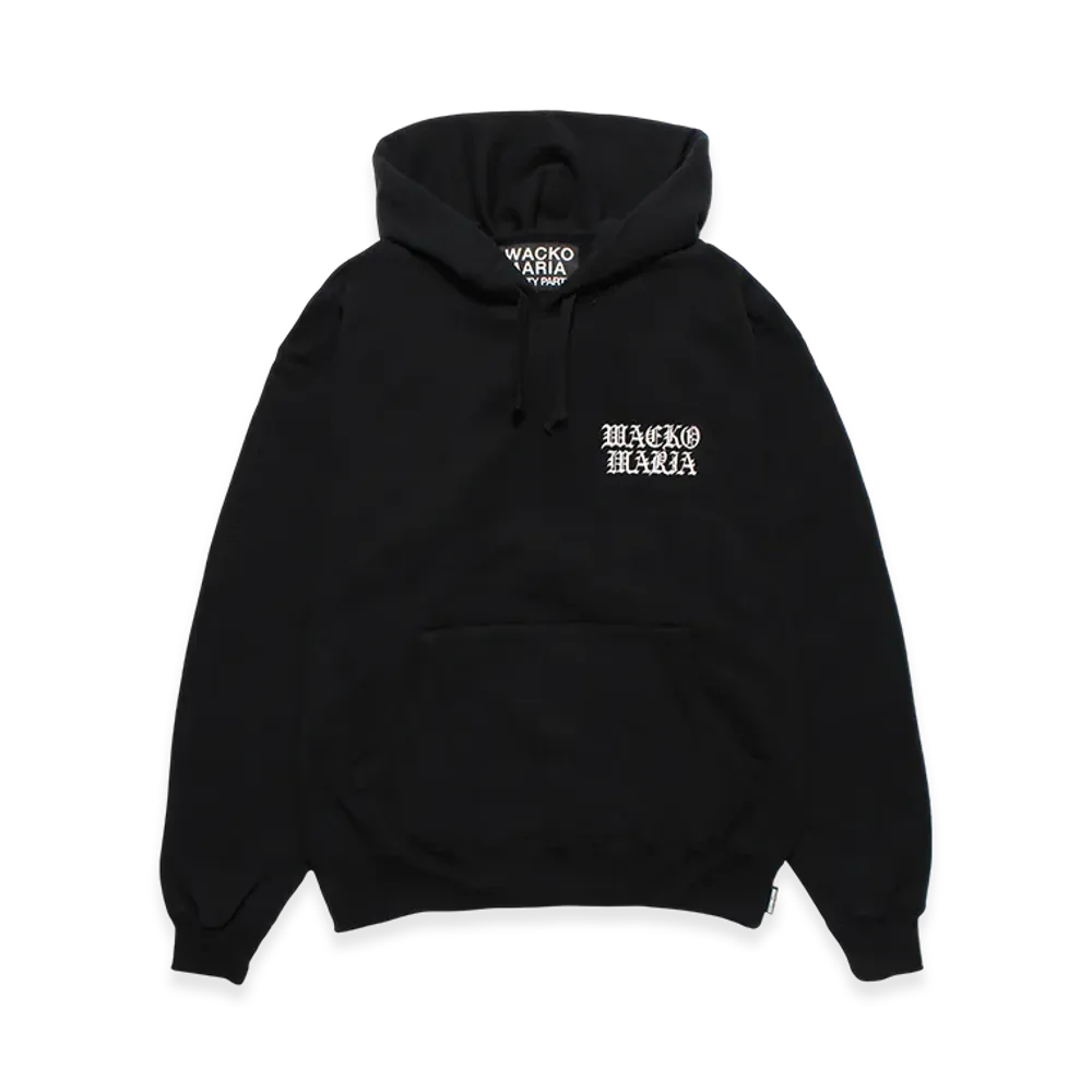 WACKO MARIA Heavy Weight Hooded Sweat Shirt "Black"