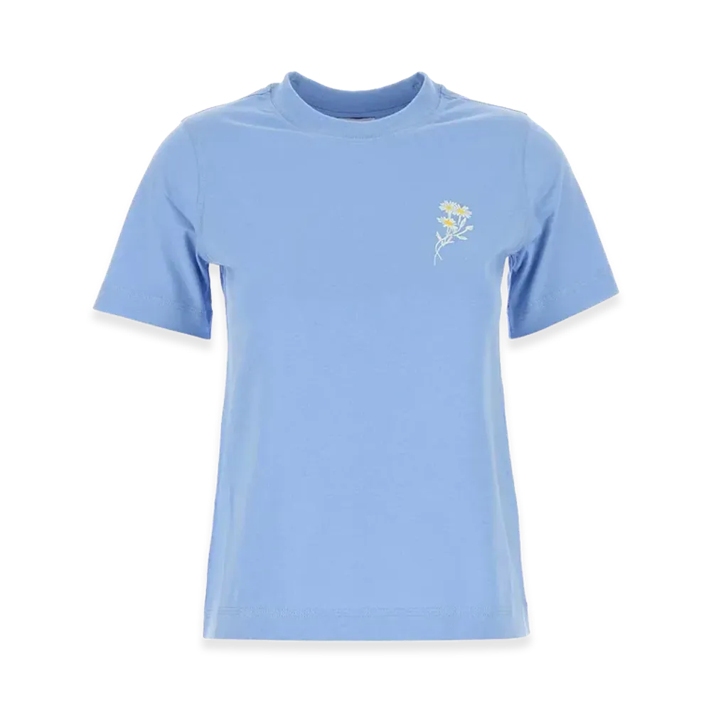Burberry Women's Cerulean Cotton T-Shirt "Lightblue/Blue"