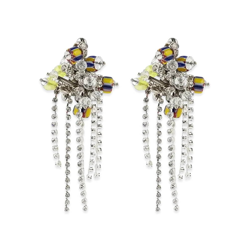 DRIES VAN NOTEN Women's Decorated Stud Earrings "Multicolor"