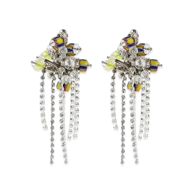 DRIES VAN NOTEN Women's Decorated Stud Earrings "Multicolor"