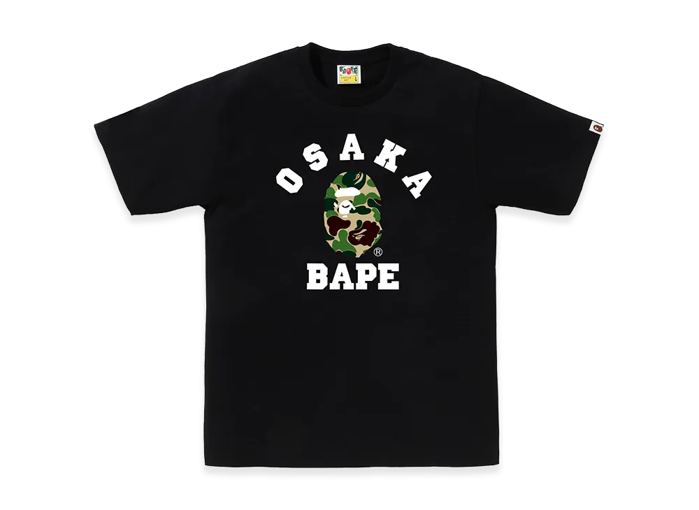 A BATHING APE Osaka Exclusive ABC Camo Osaka College Tee "Black"