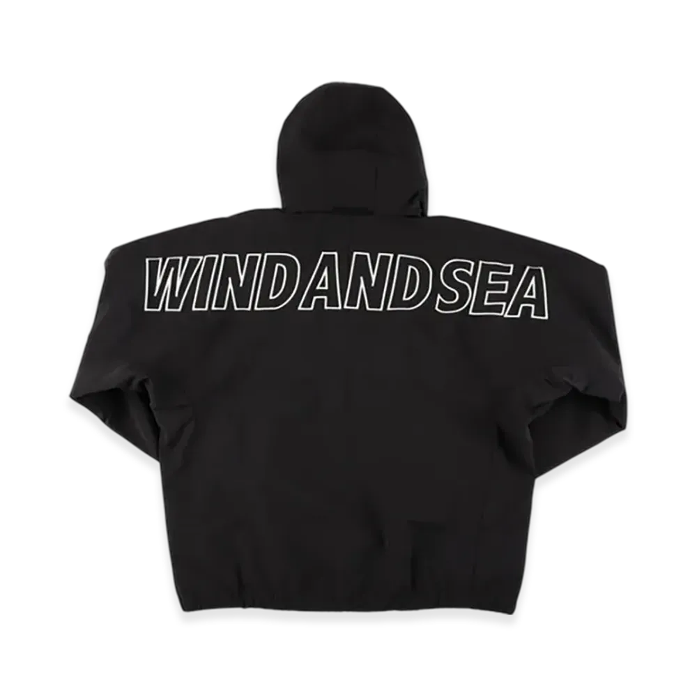 WIND AND SEA Big Logo Shell Parka "Black"