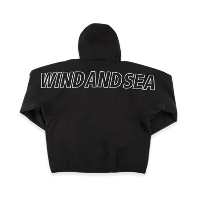 WIND AND SEA Big Logo Shell Parka "Black"