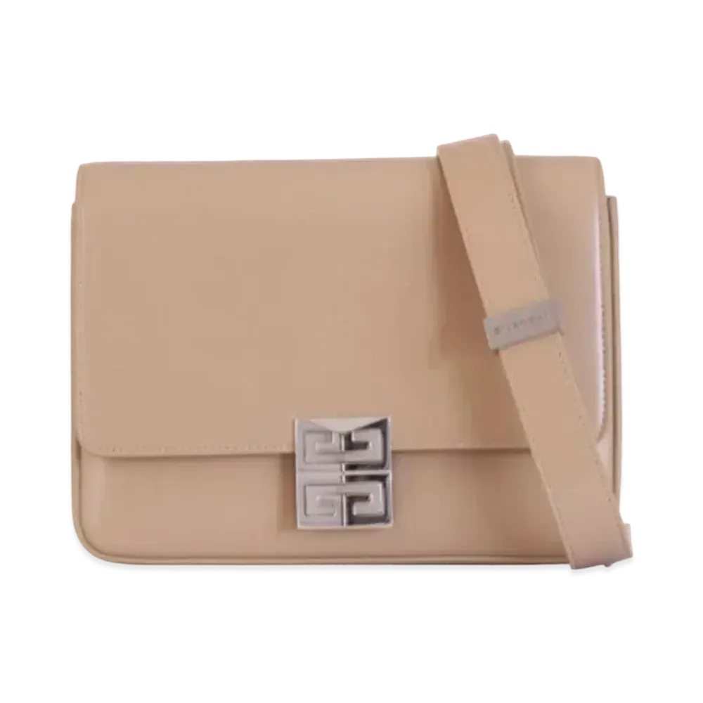 GIVENCHY Medium 4G Bag in Box Leather "Cappuccino Beige"