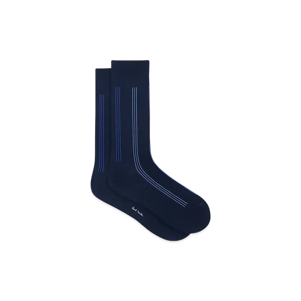 Paul Smith Three Stripe Socks "Navy"