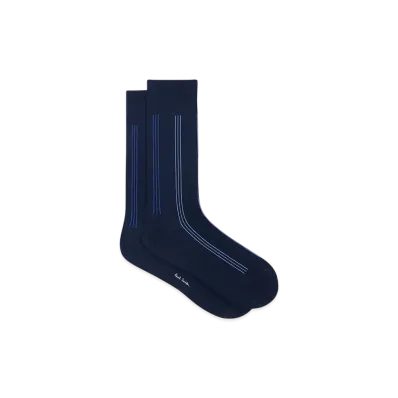 Paul Smith Three Stripe Socks "Navy"