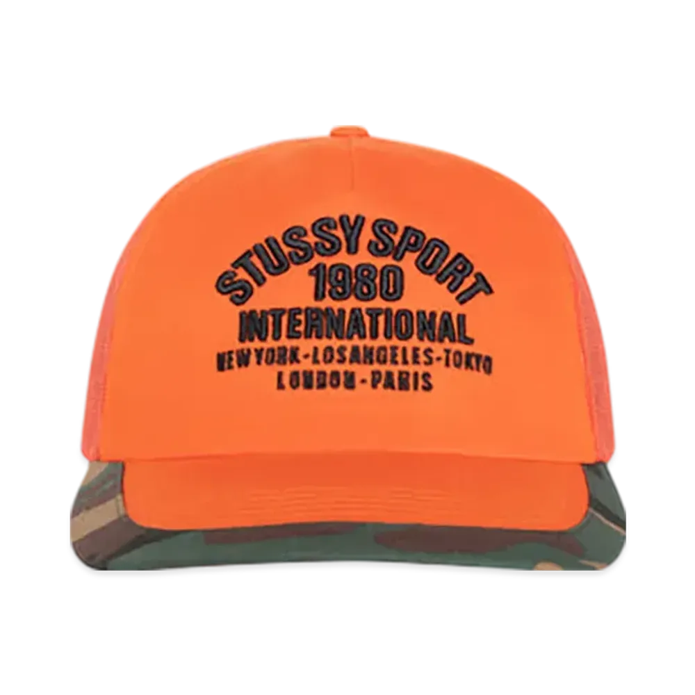 Stussy Trucker International Snapback "Orange"