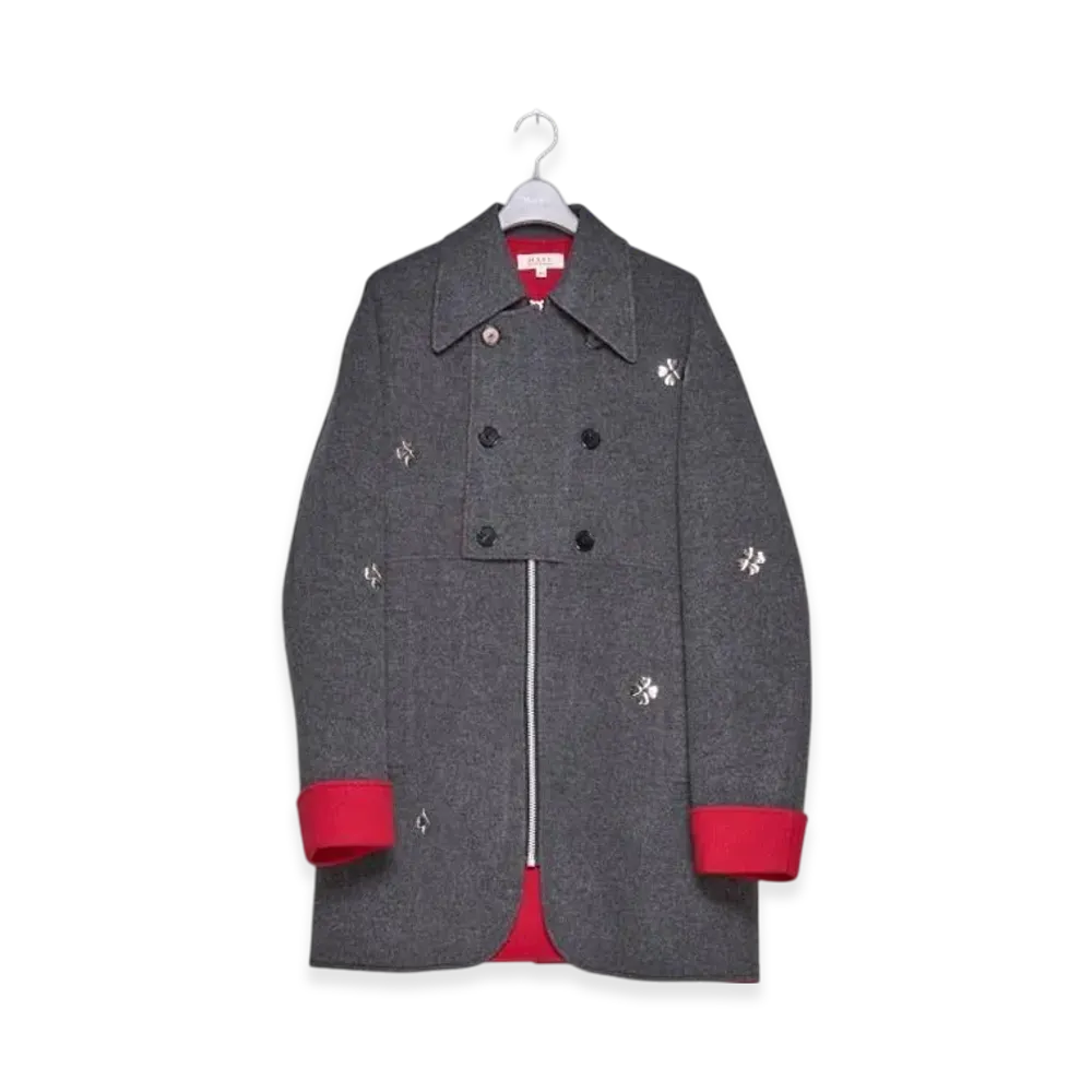 MASU Clover Zip-up Coat "Gray"