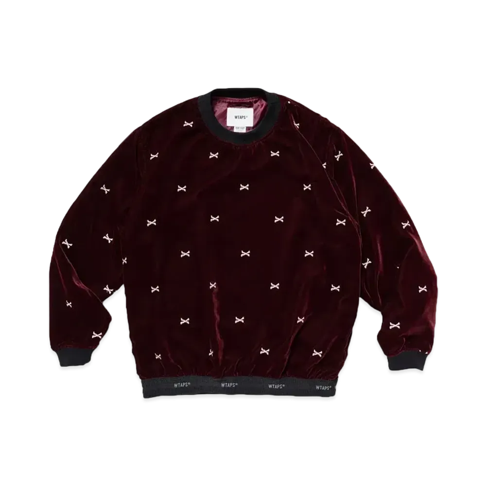 WTAPS Smock / LS / Poly. Velvet. Textile "Burgundy"