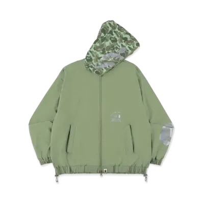 A BATHING APE NEW BALANCE SHARK HOODIE JK "Olive"