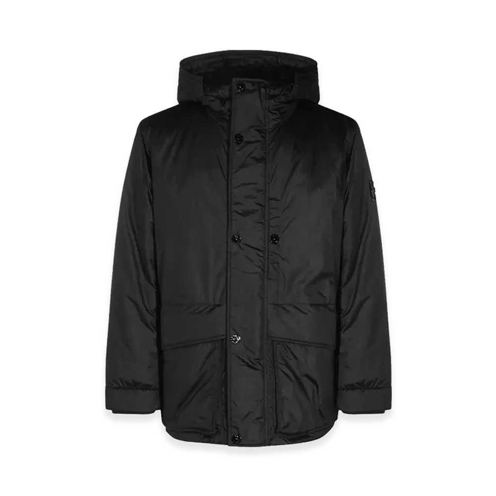 Stone Island Nylon and Polyester Parka "Black"
