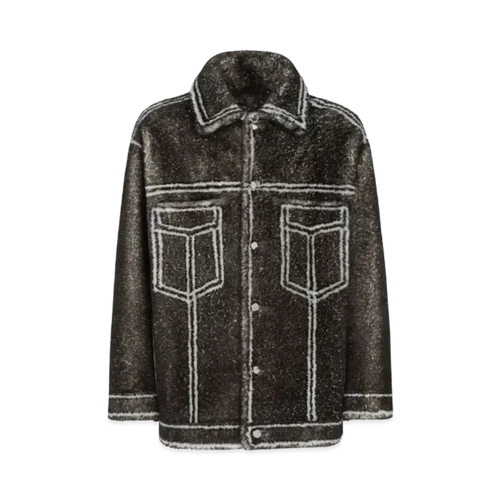 FENDI Men's Blouson Shearling "Black"