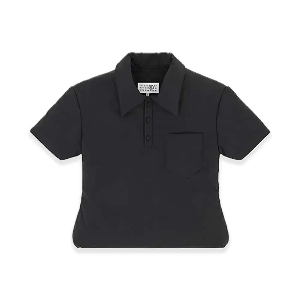 MM6 Maison Margiela Padded Polo Top "Black"