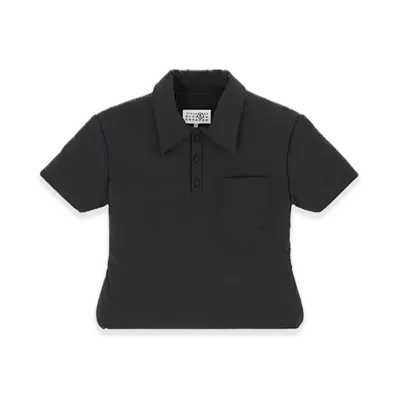 MM6 Maison Margiela Padded Polo Top "Black"