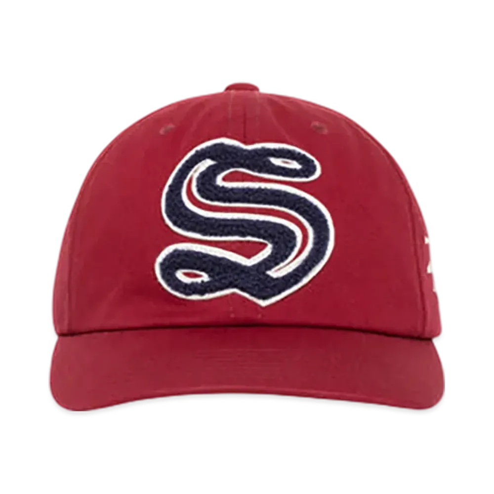Stussy Mid-Depth Chenille S Snapback "Wine"
