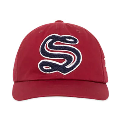Stussy Mid-Depth Chenille S Snapback "Wine"