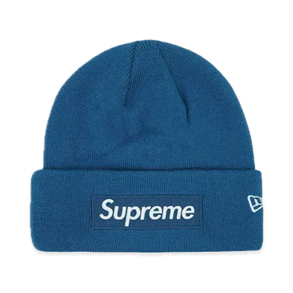 Supreme New Era Box Logo Beanie "Blue" (23FW)