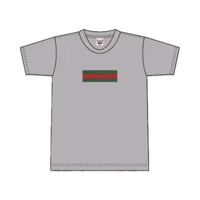 Supreme Gucci Box Logo Tee "Heather Grey"