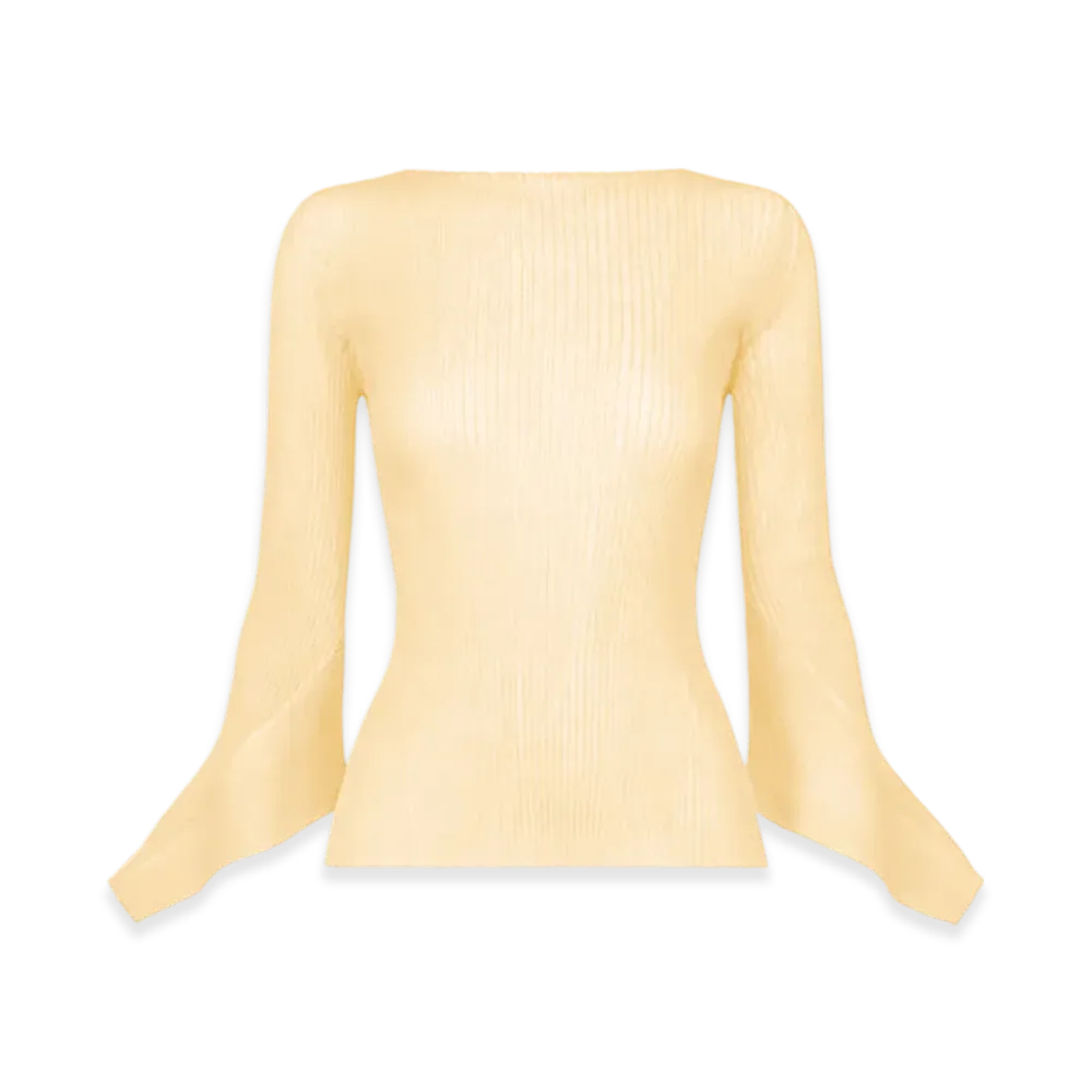 ISSEY MIYAKE Spikelet Knit "KouzoIvory"
