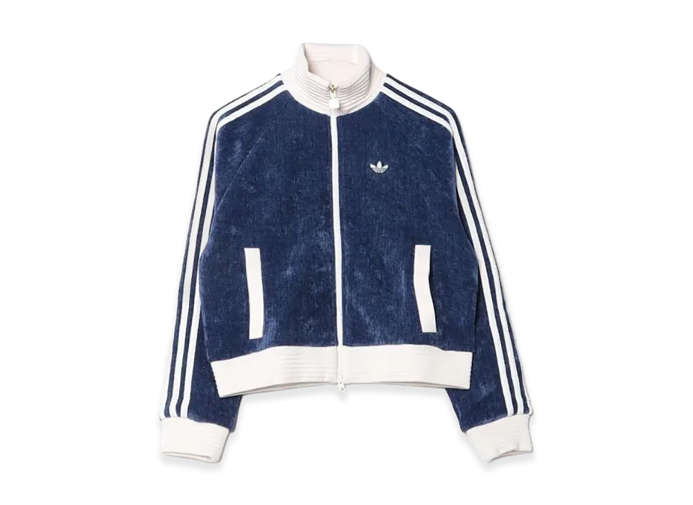 adidas Women's Corduroy Velvet Jersey Track Top "Blue"