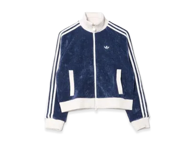 adidas Women's Corduroy Velvet Jersey Track Top "Blue"
