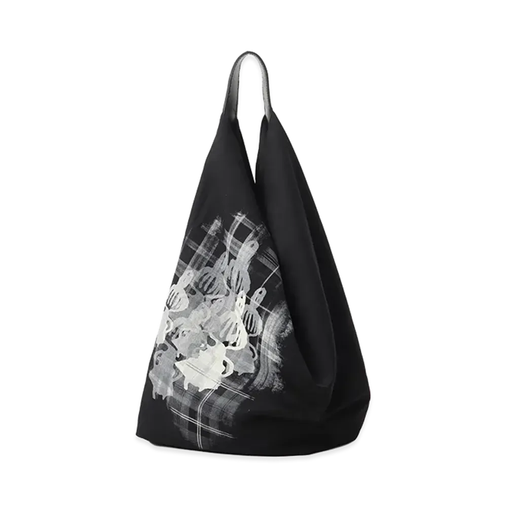 Y's x MOOMIN x a part of me. Y’s Shadow "Little My" Wool Gabardine Bag "Black"