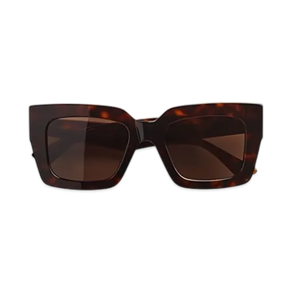 Bottega Veneta Classic Square Sunglasses "Havana/Brown"