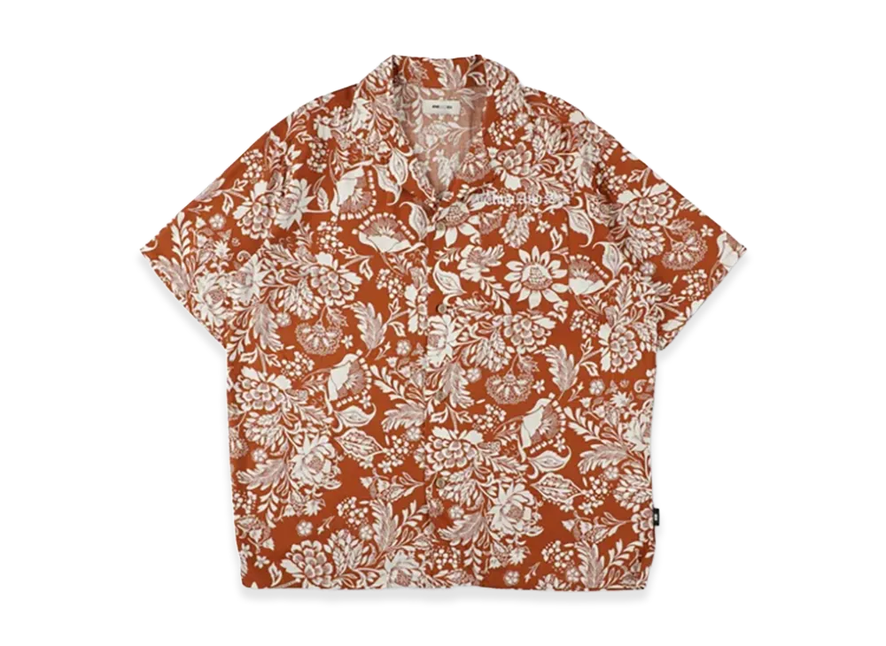 WIND AND SEA Botanical Pattern S/S Shirts "Dark Orange"