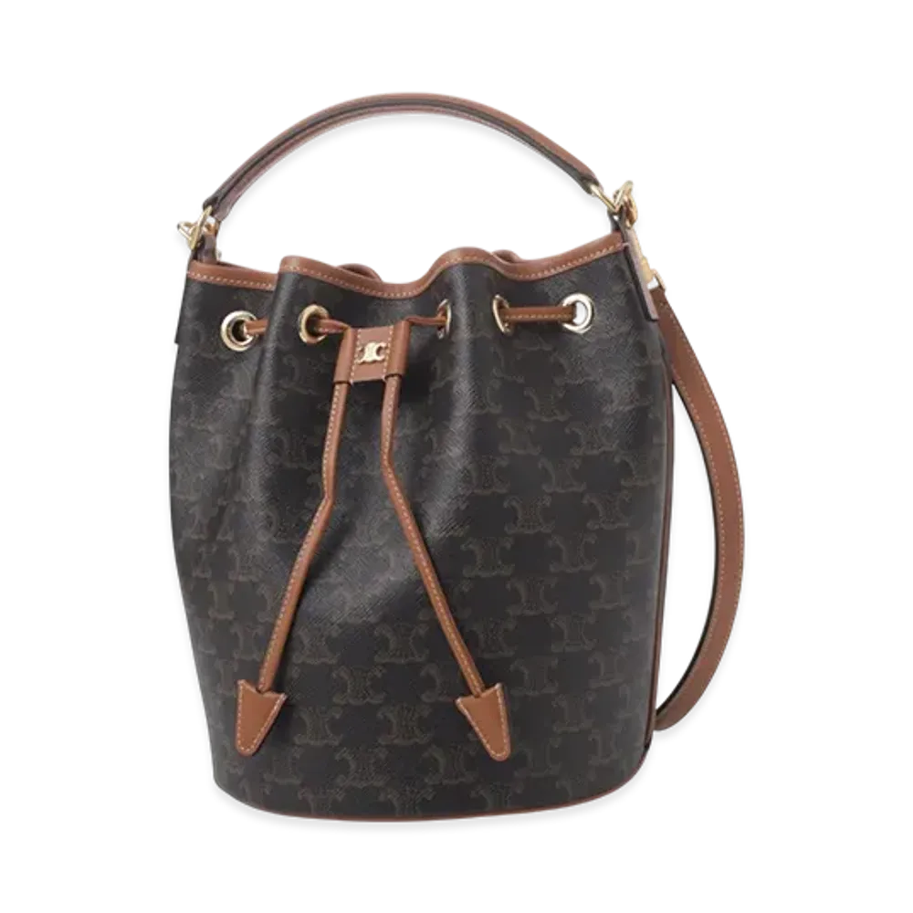 CELINE 3Way Bucket Clara Triomphe Canvas "Tan"