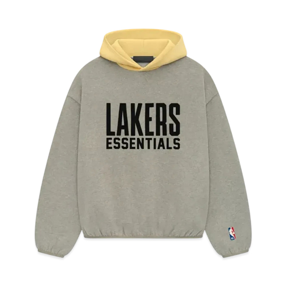 FEAR OF GOD ESSENTIALS x NBA Lakers Hoodie "Warm Heather"