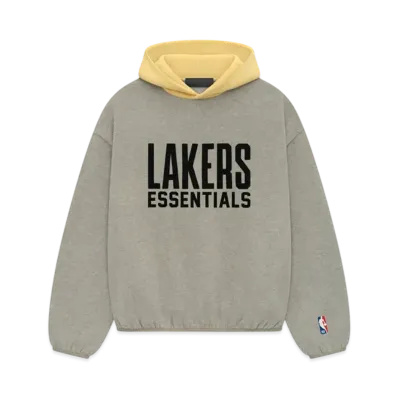 FEAR OF GOD ESSENTIALS x NBA Lakers Hoodie "Warm Heather"