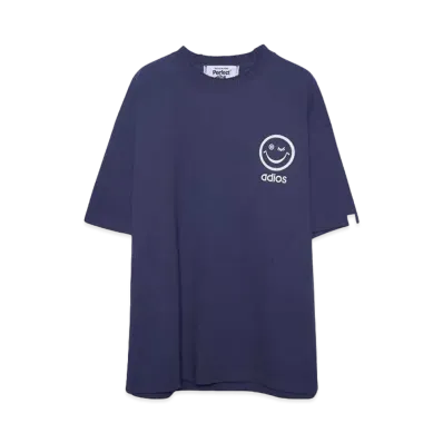 Perfect ribs (RELAX NO PROBLEM) Basic Short Sleeve T Shirts "Vintage Navy"
