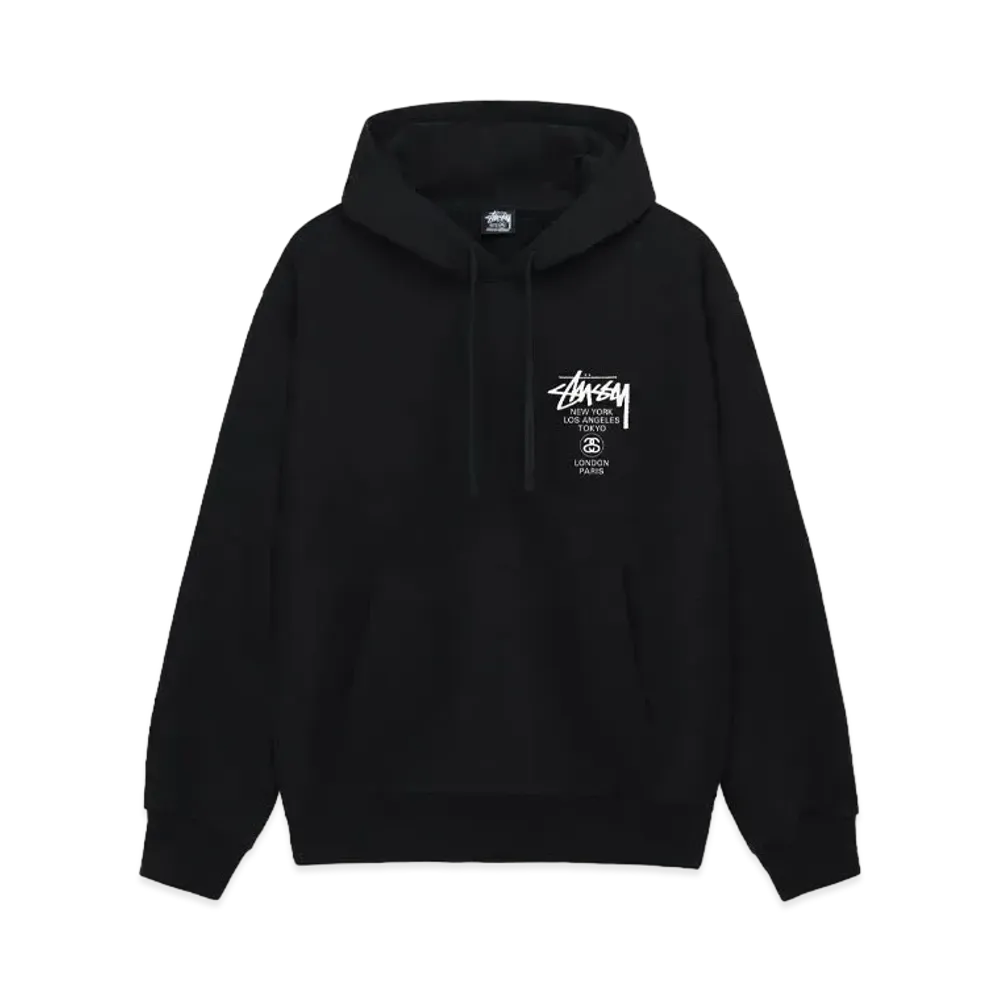 Stussy World Tour Hoodie "Black"