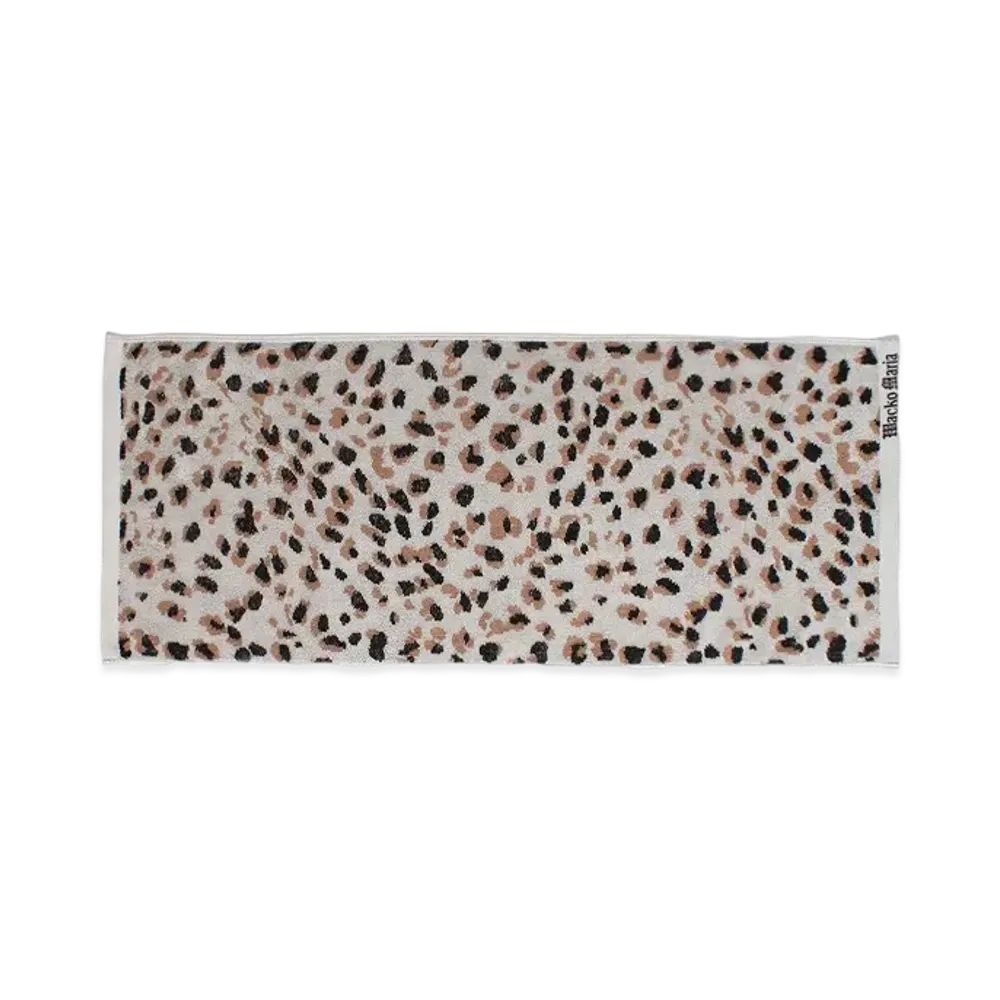WACKO MARIA Leopard Jacquard Towel [Small] "Gray"